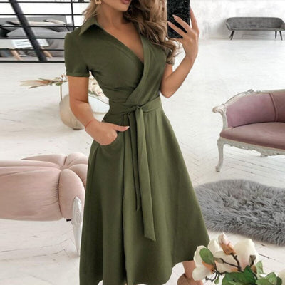 A-Line Dress for Women, Flattering Silhouette for Cocktail and Formal Occasions, Elegant Summer Style 2