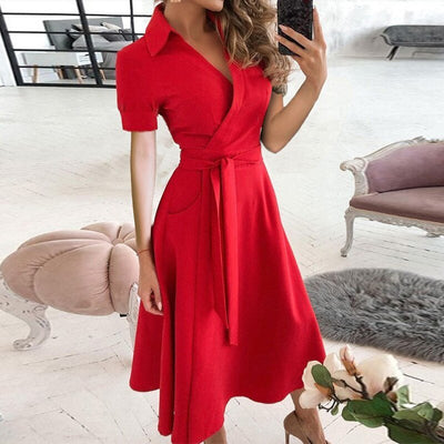 A-Line Dress for Women, Flattering Silhouette for Cocktail and Formal Occasions, Elegant Summer Style 5