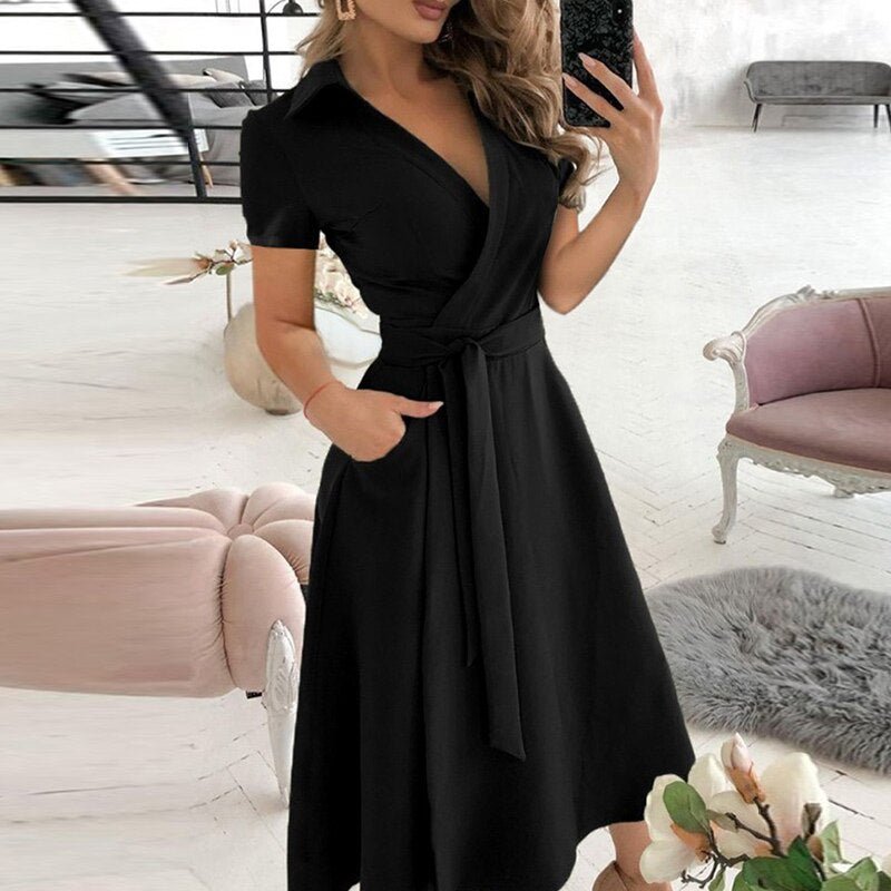 A-Line Dress for Women, Flattering Silhouette for Cocktail and Formal Occasions, Elegant Summer Style 9