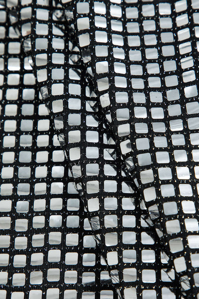 Agathe | Glamorous party mini skirt with sparkling mesh design 3