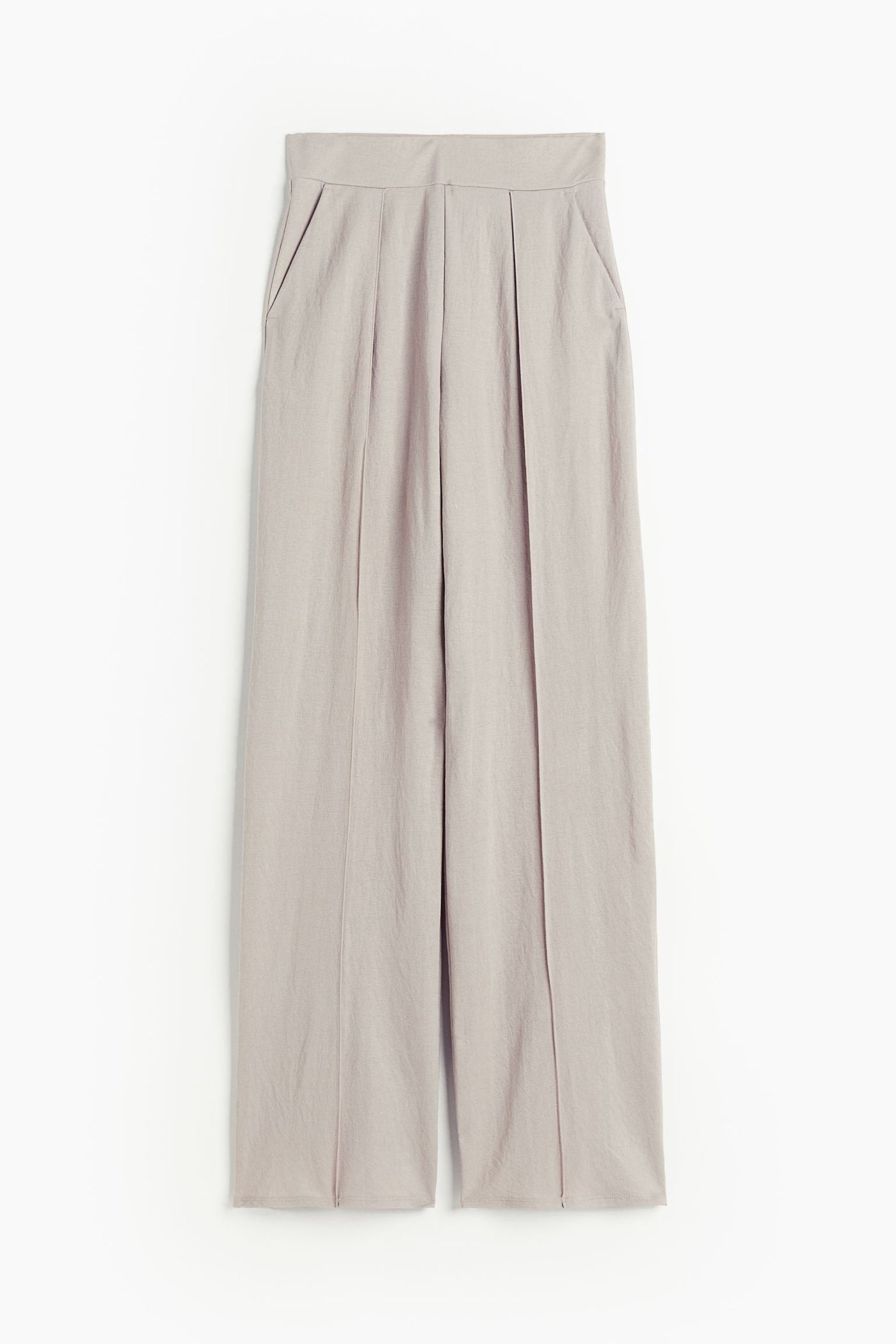 Airy women's trousers with a wide cut and pleats at the waistband 0