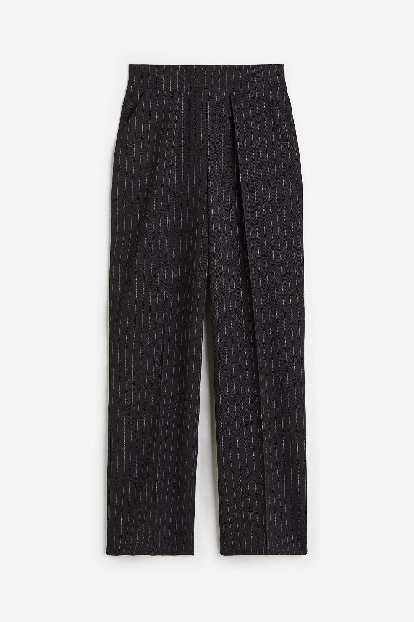 Airy women's trousers with a wide cut and pleats at the waistband 5