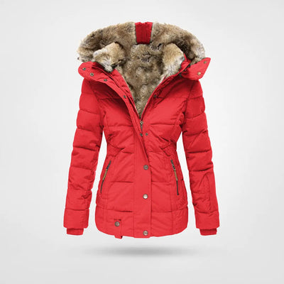 Black Puffer Jacket for Women with Hood and Cozy Lining for Autumn Weather 7