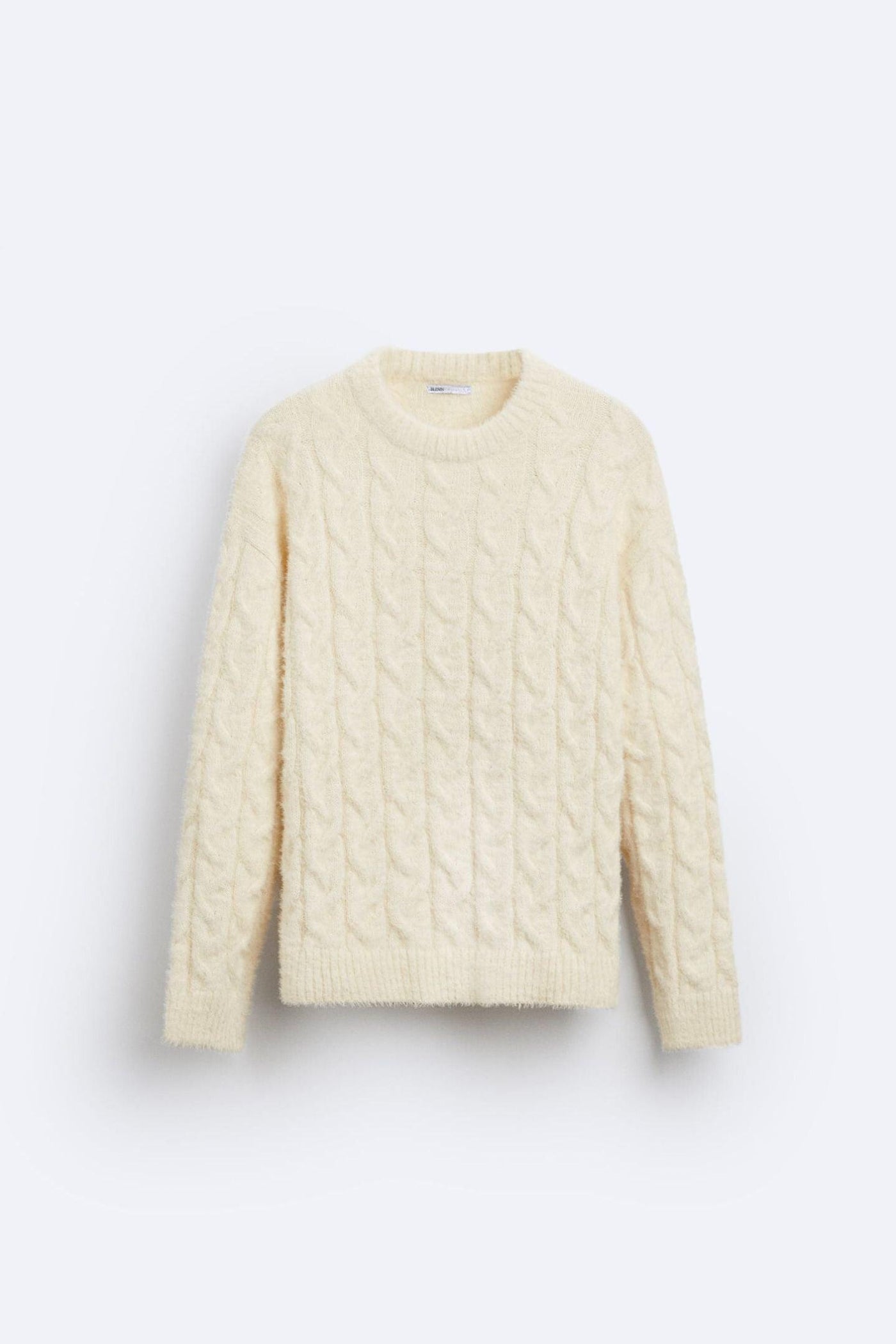 Cable Knit Sweater for Women with Classic Crew Neck and Relaxed Fit for Casual or Semi-Formal Wear 0