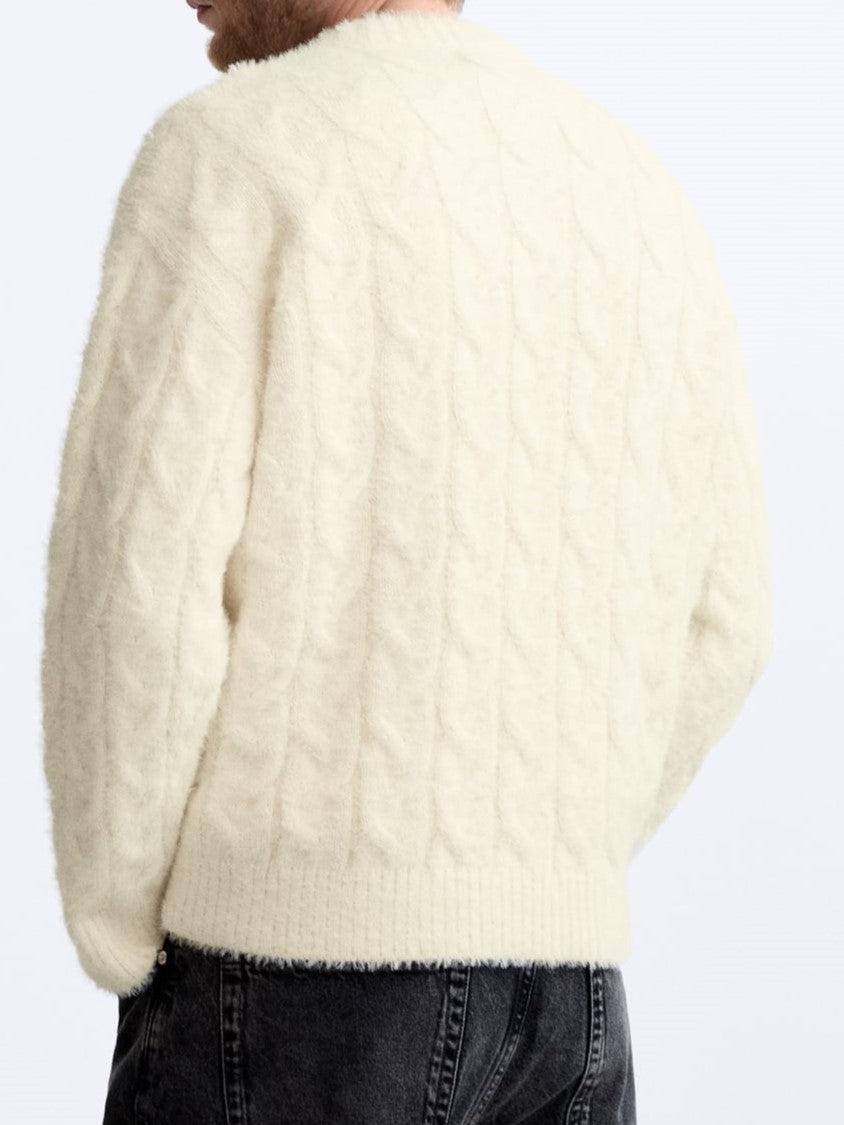Cable Knit Sweater for Women with Classic Crew Neck and Relaxed Fit for Casual or Semi-Formal Wear 2