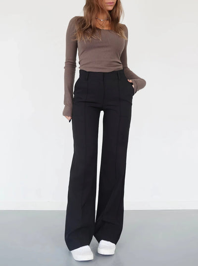 Carina | High-waisted chic trousers 0