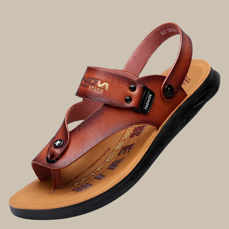 Comfortable men's sandals with buckle 0