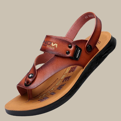 Comfortable men's sandals with buckle 0