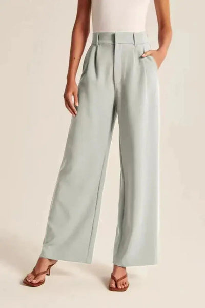 Elegant high-waisted wide-leg trousers with a timeless cut 2