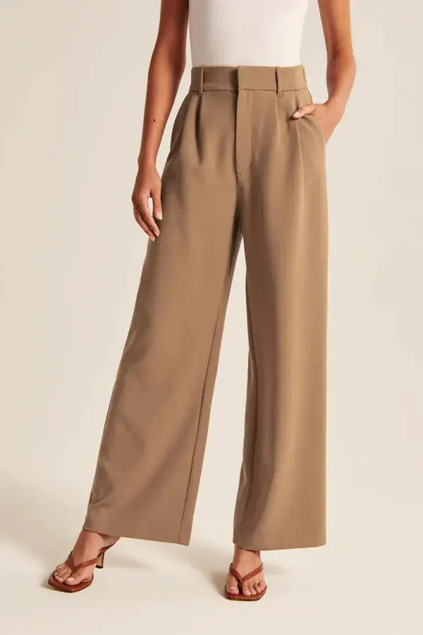 Elegant high-waisted wide-leg trousers with a timeless cut 3