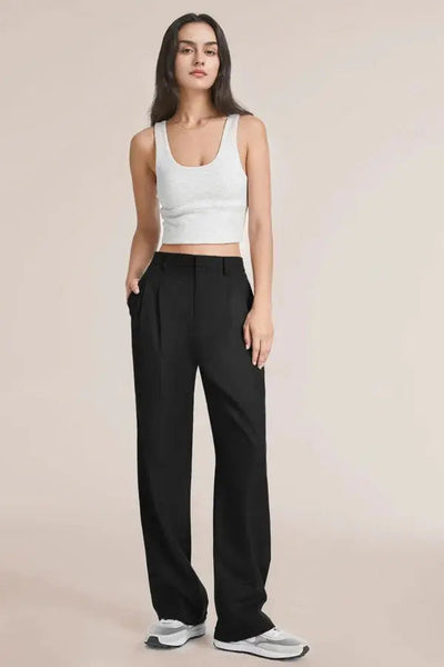 Elegant high-waisted wide-leg trousers with a timeless cut 5