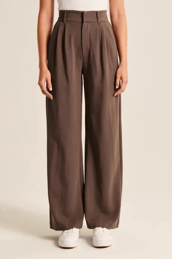 Elegant high-waisted wide-leg trousers with a timeless cut 8