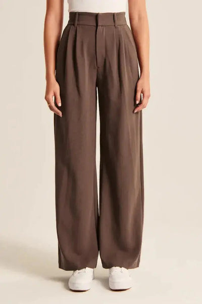 Elegant high-waisted wide-leg trousers with a timeless cut 8