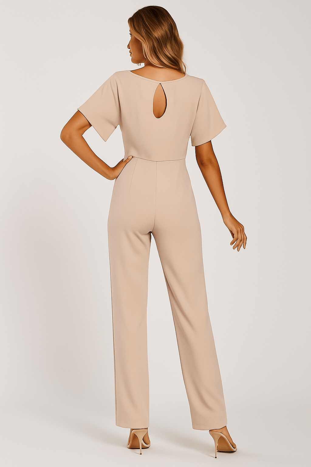 Elegant jumpsuit with waist belt – figure-hugging & stylish 2