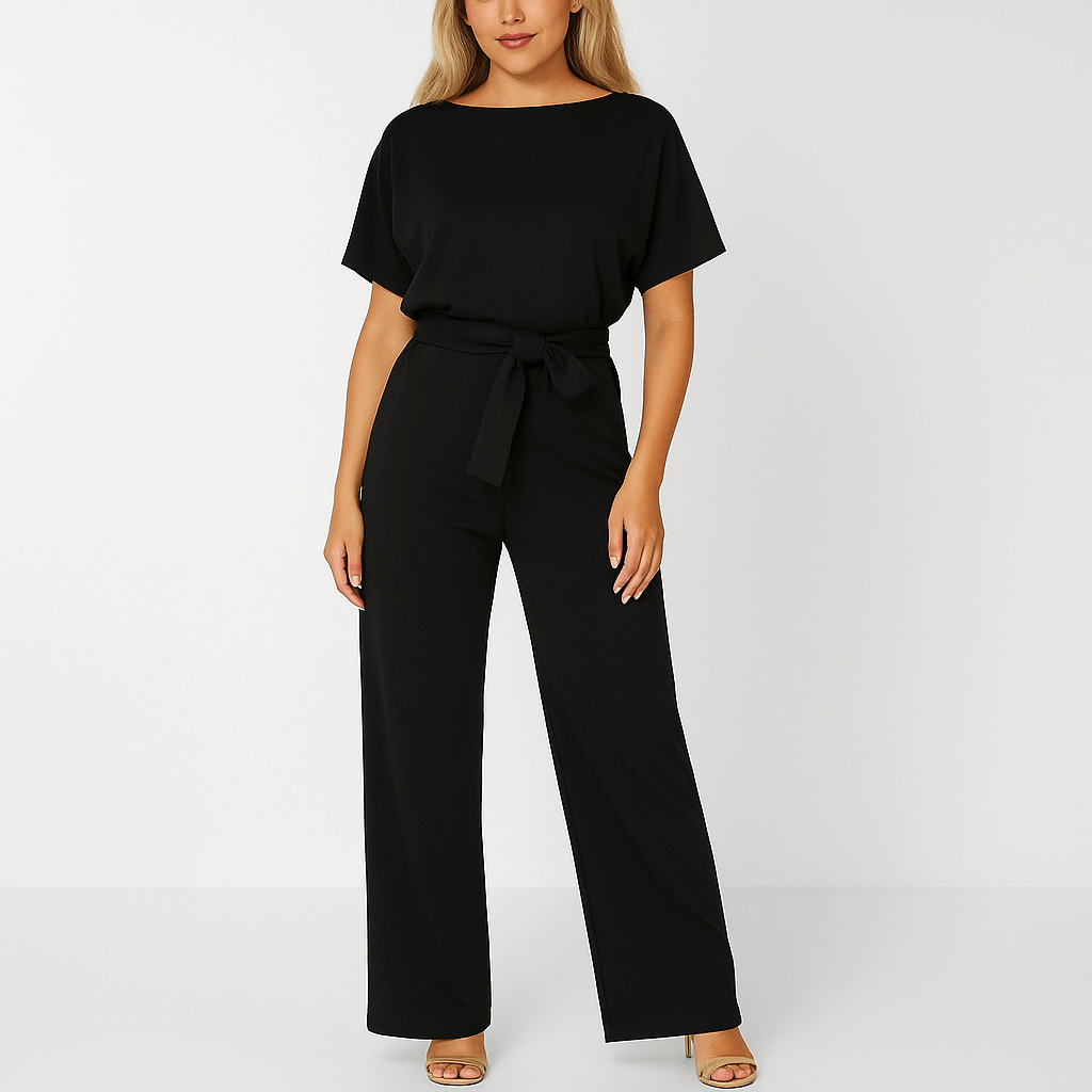 Elegant jumpsuit with waist belt – figure-hugging & stylish 3