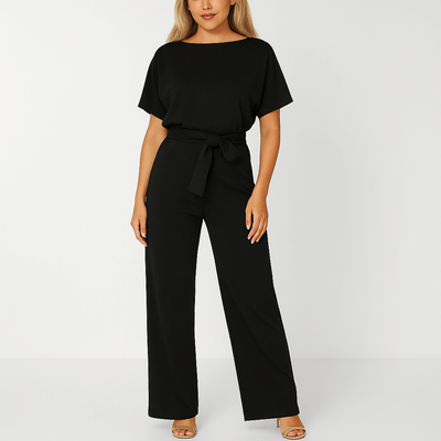 Elegant jumpsuit with waist belt – figure-hugging & stylish 3