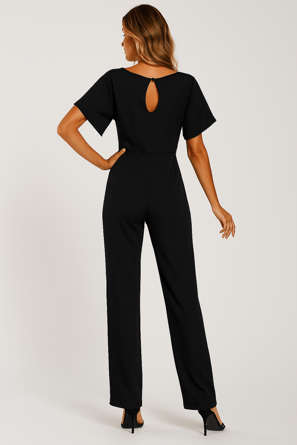 Elegant jumpsuit with waist belt – figure-hugging & stylish 5