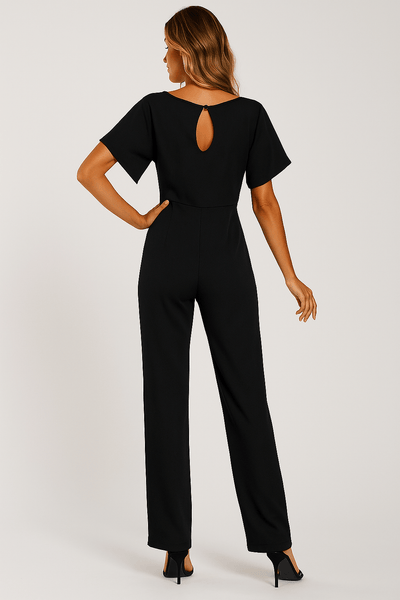 Elegant jumpsuit with waist belt – figure-hugging & stylish 5