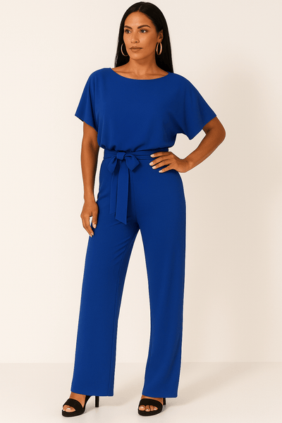 Elegant jumpsuit with waist belt – figure-hugging & stylish 6