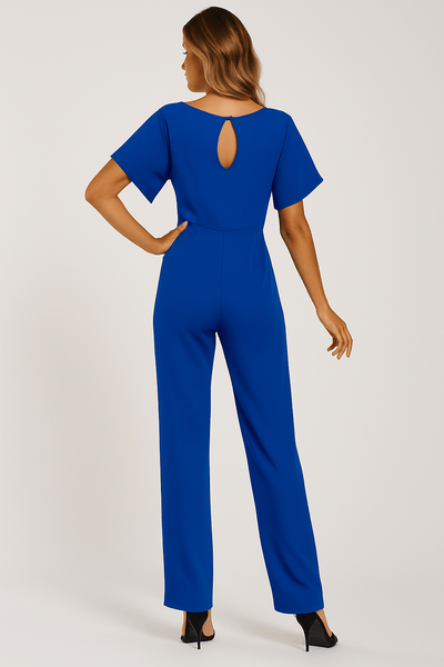 Elegant jumpsuit with waist belt – figure-hugging & stylish 7