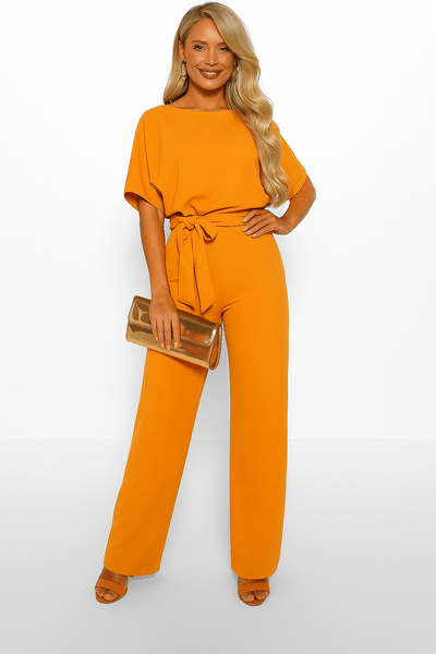 Elegant jumpsuit with waist belt – figure-hugging & stylish 9