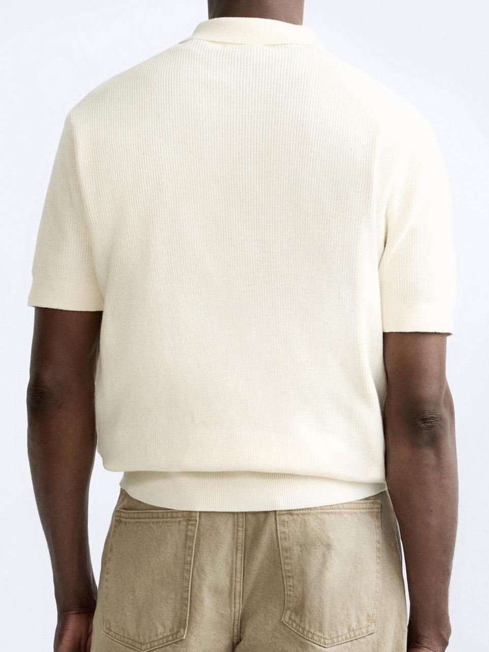 Elegant knitted polo shirt with zipper 2