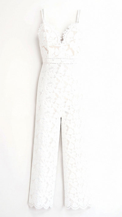 Elegant lace jumpsuit for stylish occasions 0