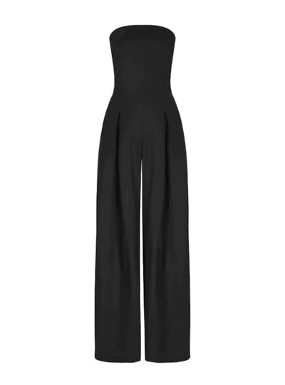Elegant strapless jumpsuit for women – loose fit for summer 5