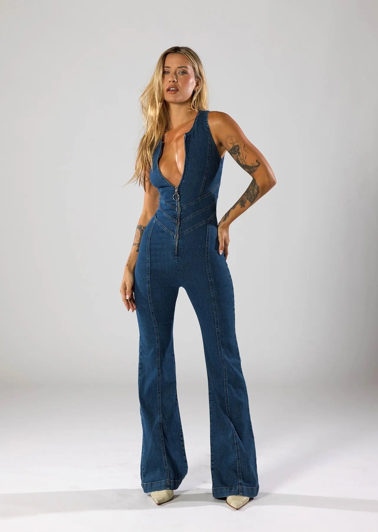Emmie | Denim Jumpsuit 4