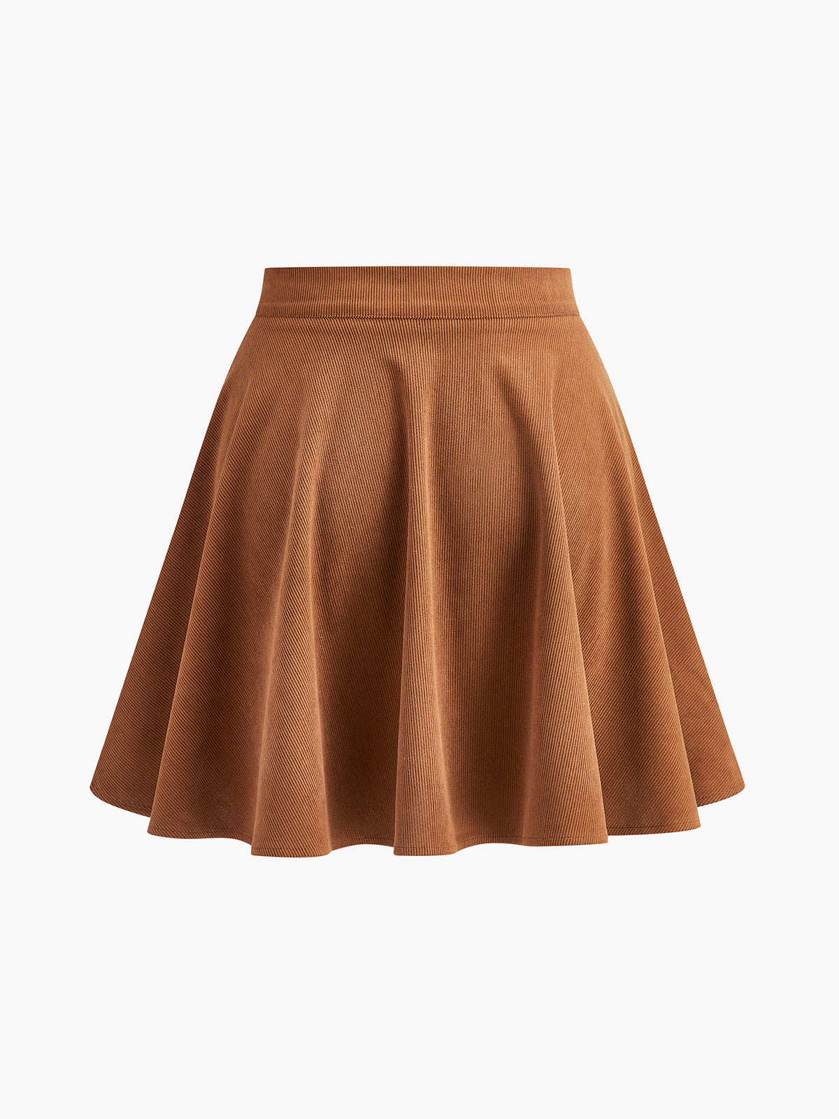 Lina | Flared women's corduroy skirt with button placket 3