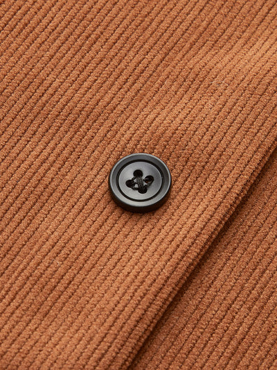 Lina | Flared women's corduroy skirt with button placket 6