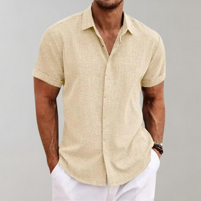 Lucas | Summery short-sleeved shirt with a fine texture 3