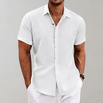 Lucas | Summery short-sleeved shirt with a fine texture 5