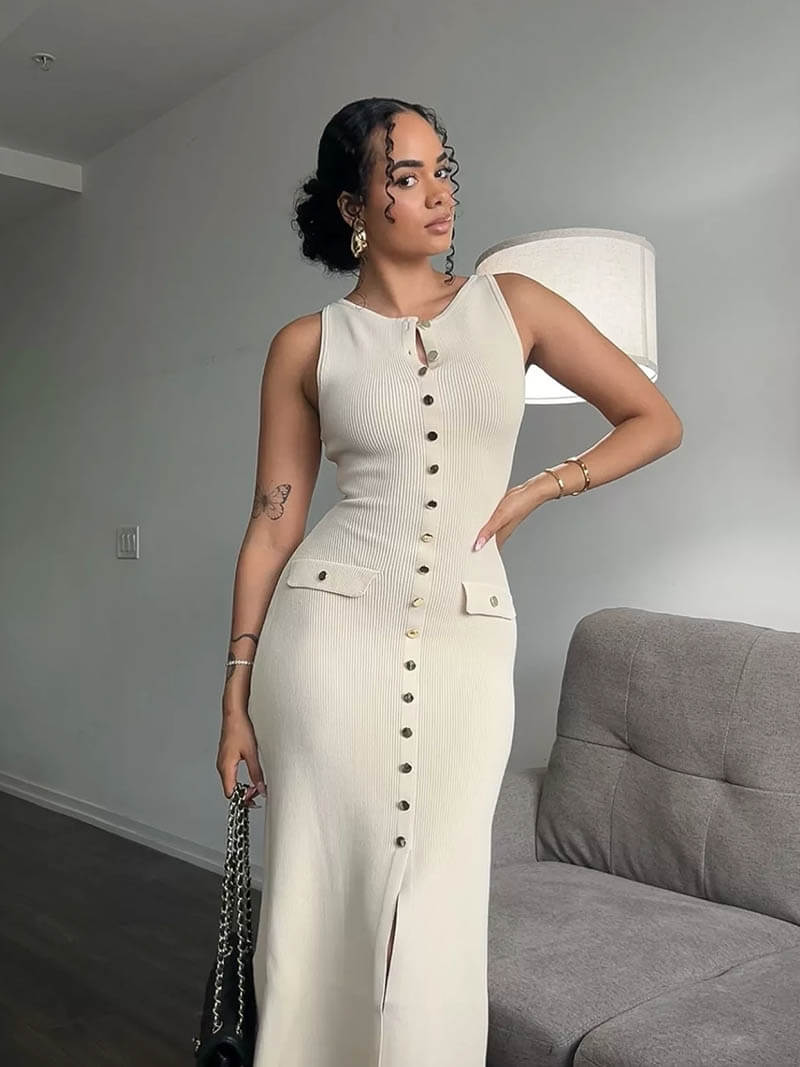 Maxi Dress for Women - Elegant Long Sleeve Floral Design for Formal and Evening Occasions 2