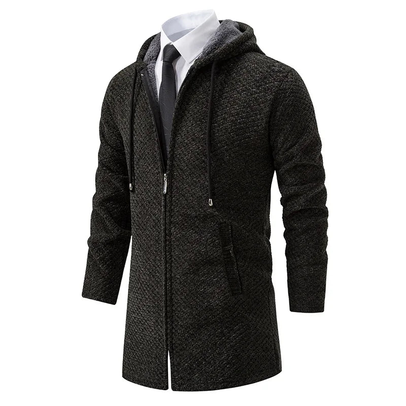 Men's Coat with Hood for Modern Casual Style and Warmth, Ideal for Autumn and Winter Wear 2