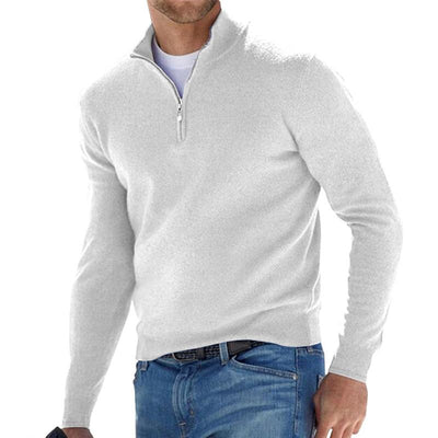 Men's Half Zip Sweater for Casual and Business Wear with Modern Style and Comfortable Fit 2