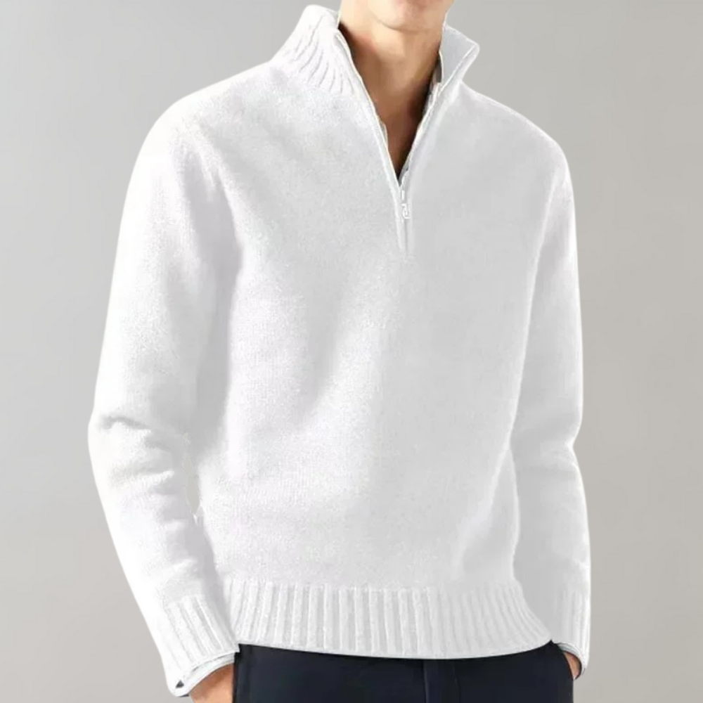 Men's Half Zip Sweater for Casual and Informal Occasions with Elegant Design and Maximum Comfort 1