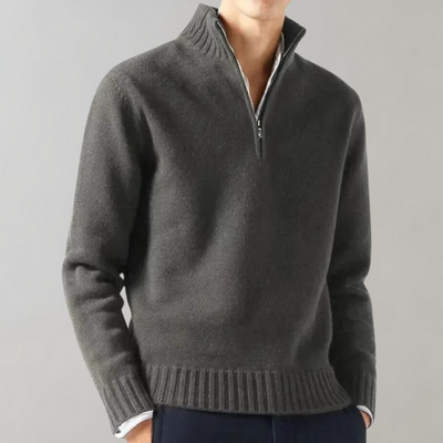 Men's Half Zip Sweater for Casual and Informal Occasions with Elegant Design and Maximum Comfort 2