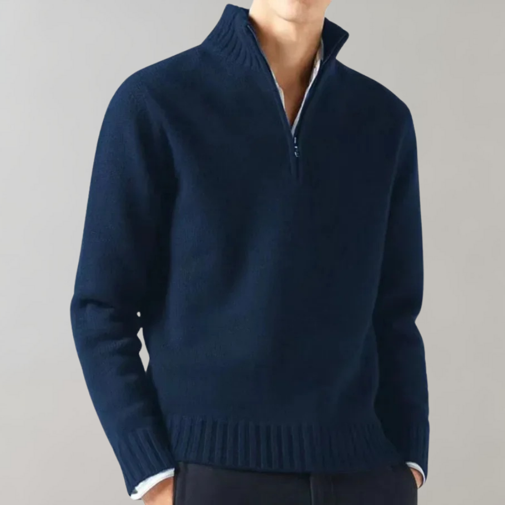 Men's Half Zip Sweater for Casual and Informal Occasions with Elegant Design and Maximum Comfort 4