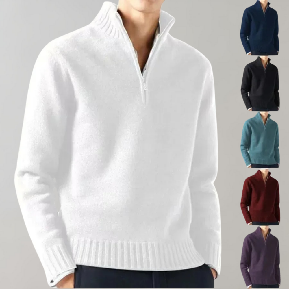 Men's Half Zip Sweater for Casual and Informal Occasions with Elegant Design and Maximum Comfort 6