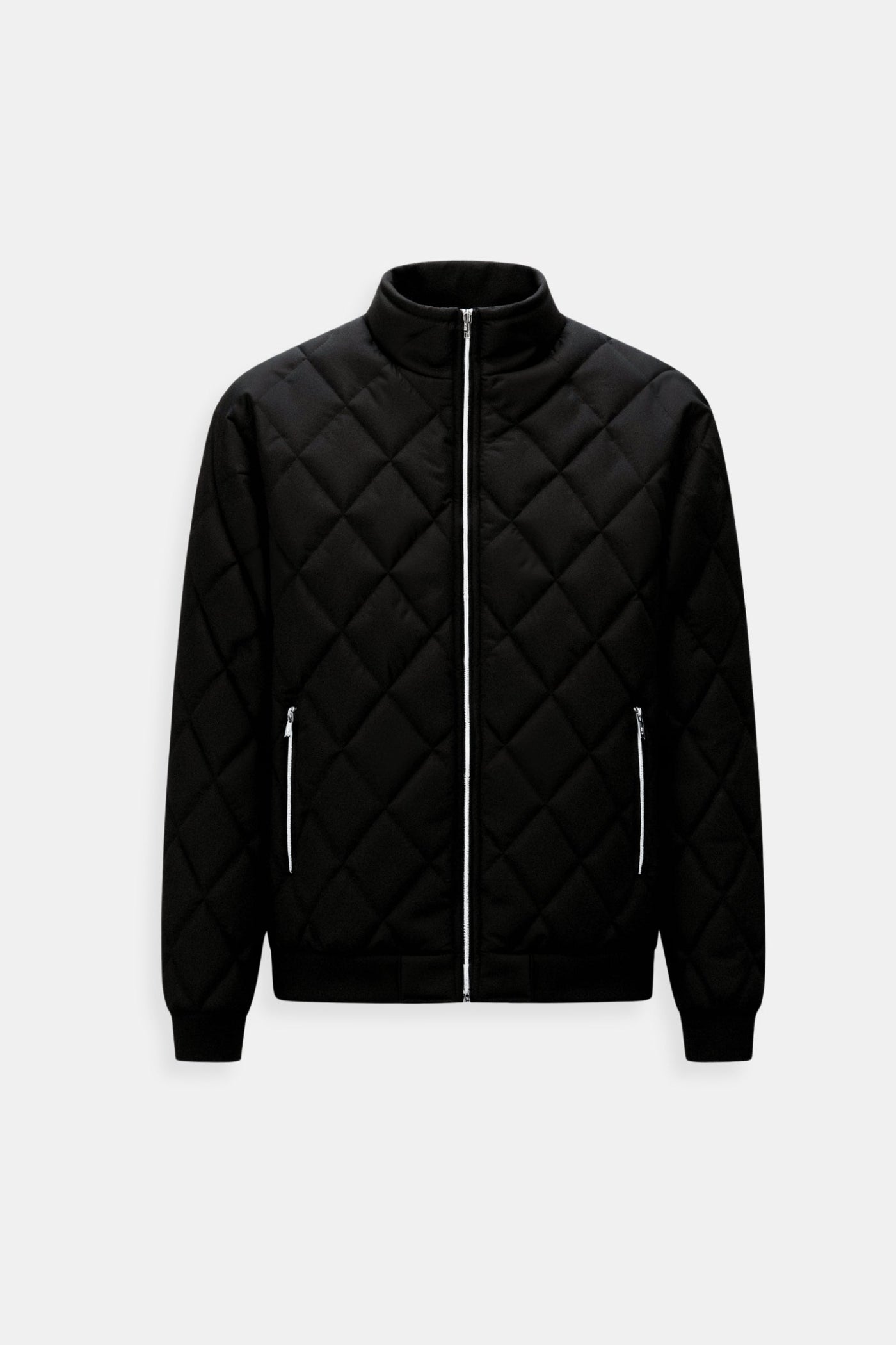 Men's Jacket with Classic Quilted Design and High Neck for Winter Style 5