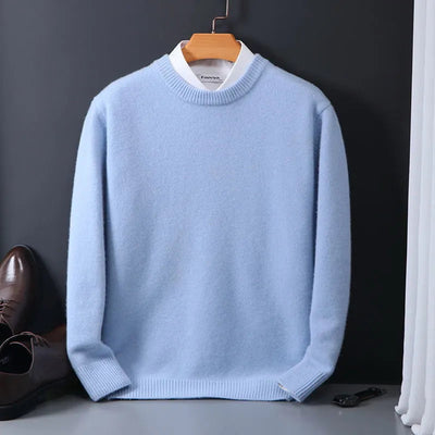 Men's Sweater with Classic Crew Neck Design for Office and Casual Wear 2