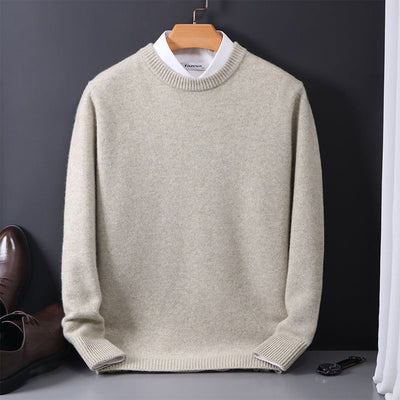 Men's Sweater with Classic Crew Neck Design for Office and Casual Wear 7