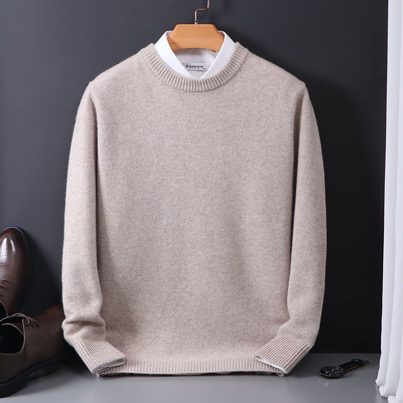 Men's Sweater with Classic Crew Neck Design for Office and Casual Wear 8