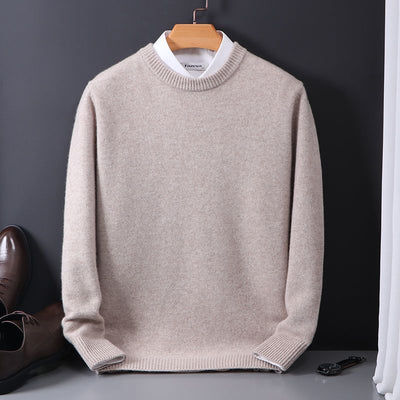 Men's Sweater with Classic Crew Neck Design for Office and Casual Wear 8