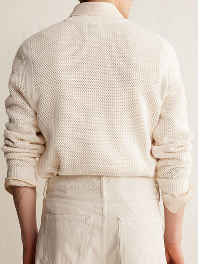 Men's Sweater with Classic Crew Neck and Structured Knit Design for Casual or Office Wear 2