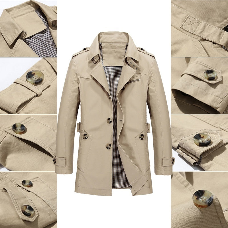 Men's Winter Jacket with High Collar and Durable Design for Stylish Protection 6