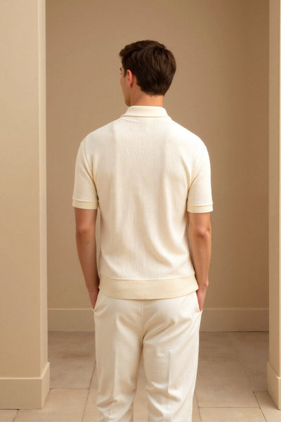 Men's polo shirt in beige – Elegant & timeless 2