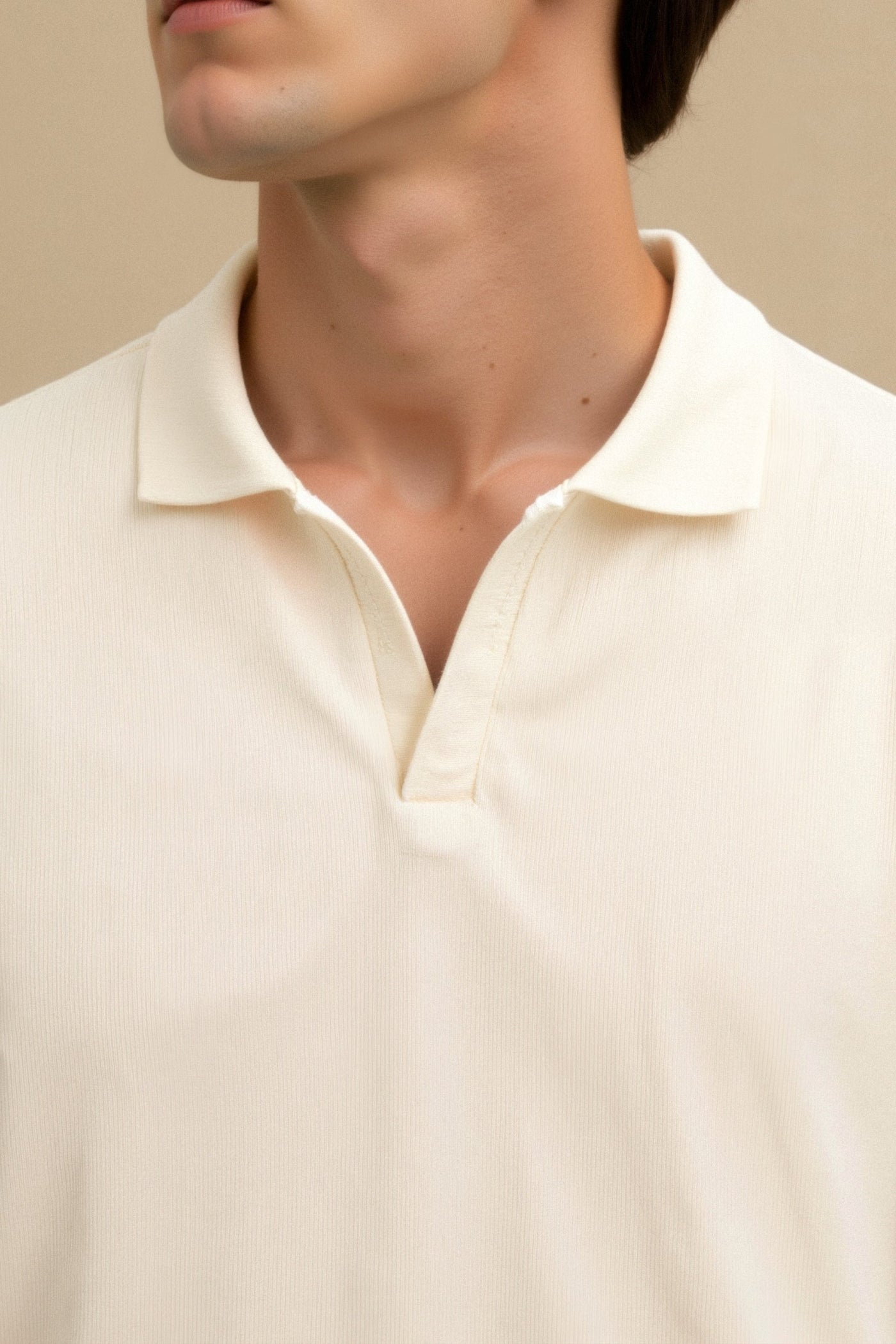 Men's polo shirt in beige – Elegant & timeless 5