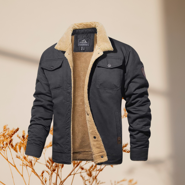 Mens Bomber Jacket with High Collar for Casual Outings and Stylish Comfort 1